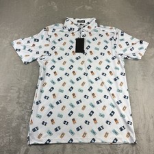 Bad Birdie Core Short Sleeve Golf Polo Crushable Men's Size L