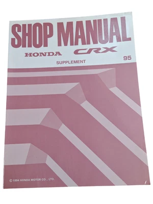 Manuel De Service Honda CRX 1995 Première Édition - Photo 1/4