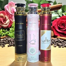 Lattafa Air Freshener Set Khamrah, Yara, Ameerat Al Arab 3x300ml Pack of 3