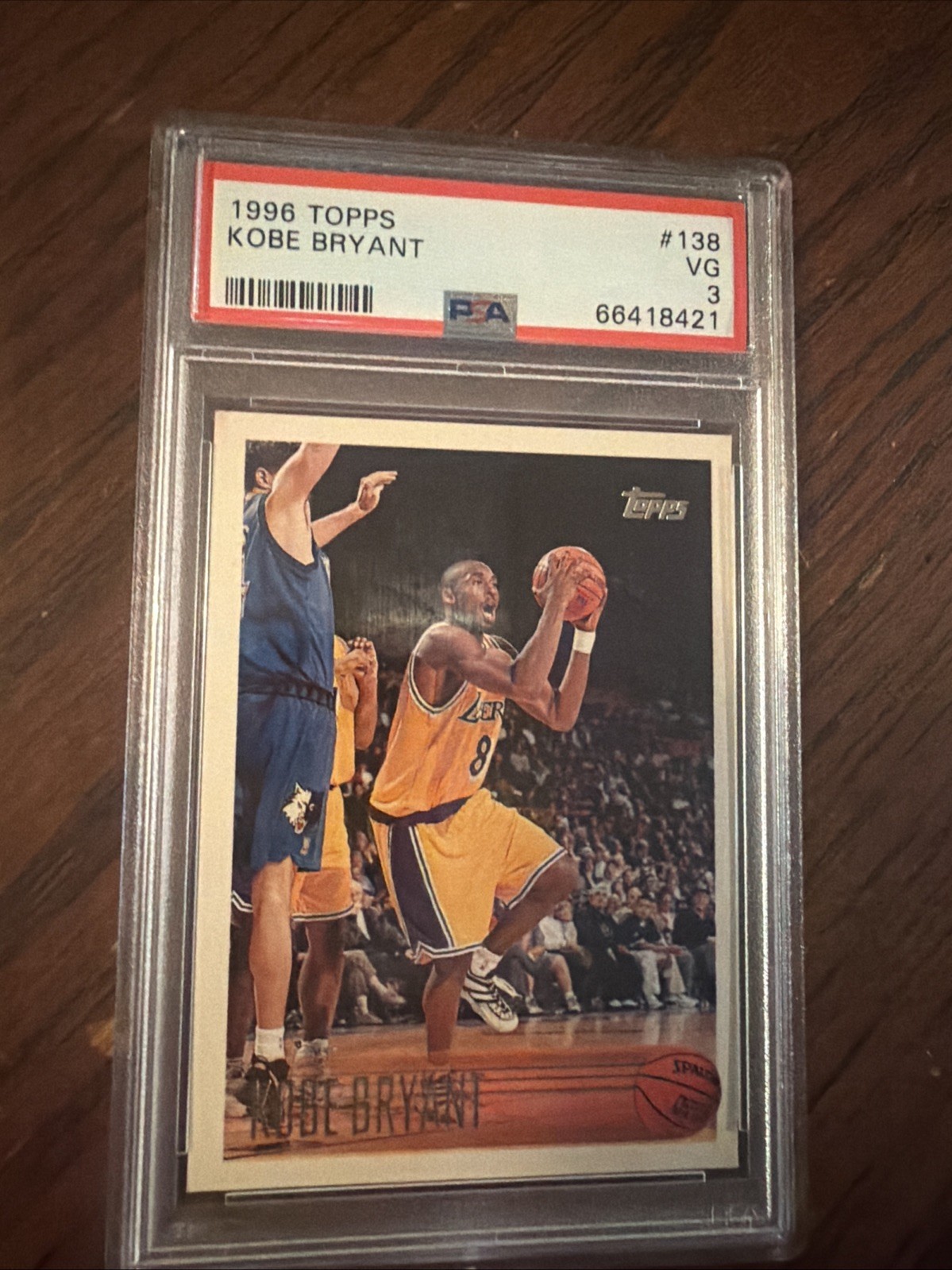 1996-97 Topps Kobe Bryant #138 PSA 3 Rookie RC HOF RARE