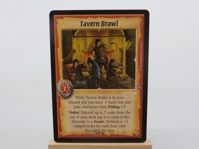 WARLORD Saga of the Storm CCG Action Card TAVERN BRAWL 55/78 #1116