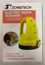 Zone Tech Electric Snow Ice Scraper USB Rechargeable For Car Windshield Glass