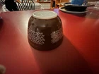 VTG Pyrex Woodland 403 Brown Floral Flower 2.5L Cinderella 2.5 L Mixing Bowl