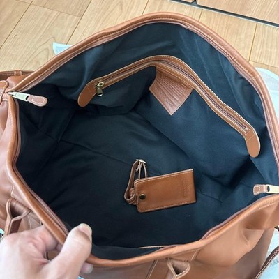 COACH Vintage Leather Boston Bag Brown Large Travel Duffle USA