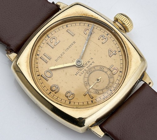 Rolex Oyster ‘Murdocks Cape Town’ South Africa 1935 Vintage Gents Cushion Watch - Bild 7 von 21