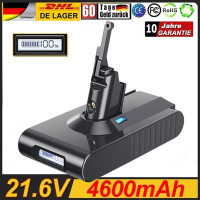 4600mAh Akku für Dyson V8 SV10 Absolute Animal Clean Ersatz AKKU mit Indikator