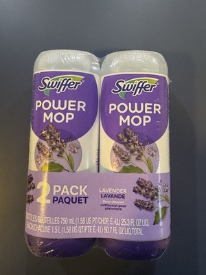 Swiffer Power Mop Floor Cleaner, 25.3 Oz, Lavender Scent, 2-Pack