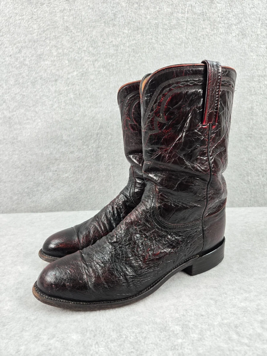 Lucchese 2000 Black Cherry Roper Boots 11.5EE Lucchese black roper boots - Gem main image 3