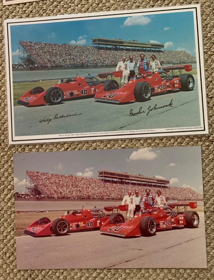 Johncock Dallenbach PHOTO-GRAPHICS SPORTSTARS production Proof photo & print - Image 1 of 4