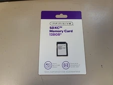 Brand New Sealed - inifinitive SDXC 128GB memory card - Class 10