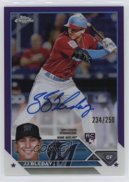2023 Topps Chrome Rookie Auto Purple Refractor /250 JJ Bleday #RA-JJB Auto RC