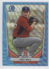 2014 Bowman Draft Top Prospects Chrome Blue Wave Refractor Trey Ball #CTP-20
