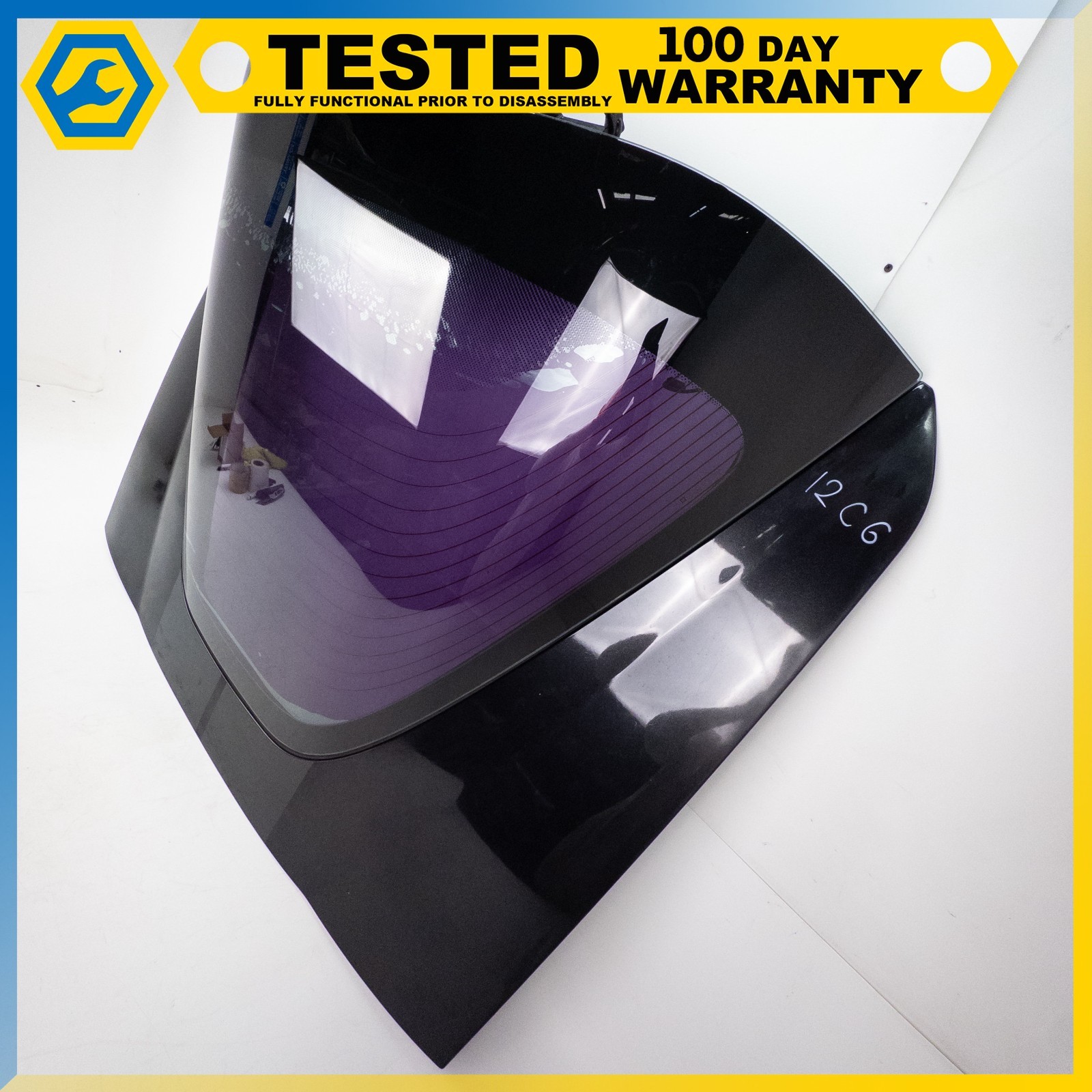 05-13 CHEVROLET CORVETTE C6 REAR COMPARTMENT LIFT WINDOW PANEL GLASS ASSEMBLY OE