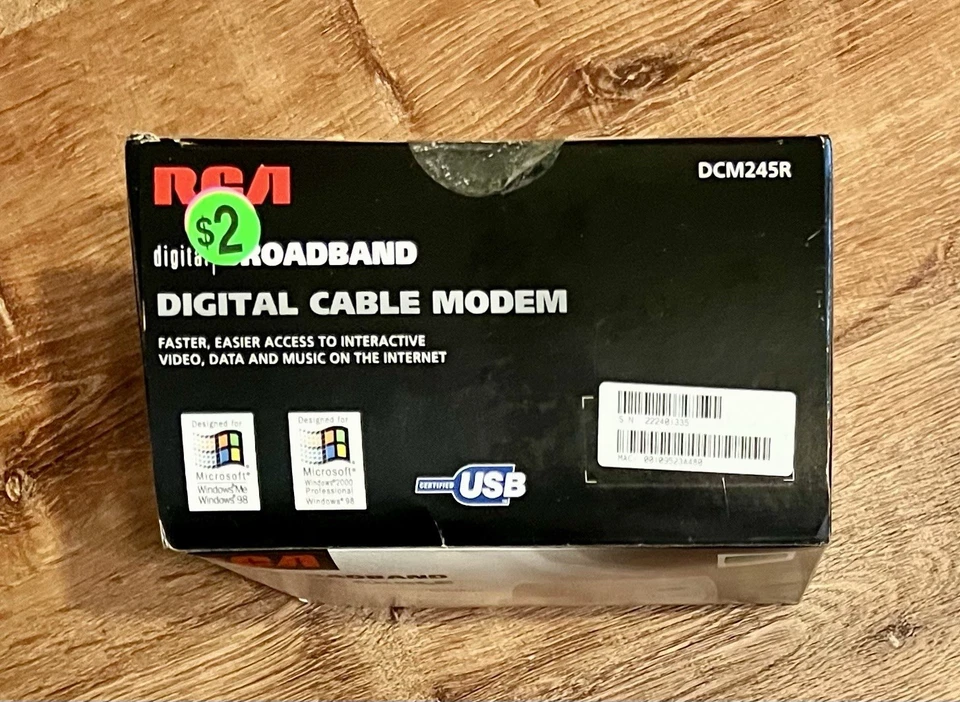 RCA Digital Broadband Cable Modem Model DCM245R - Image 2 of 3