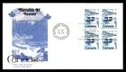Mayfairstamps Canada FDC 1972 block 25 cents terrains kingswood First Day Cover