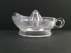 vtg Anchor Hocking clear ribbed glass juicer/reamer