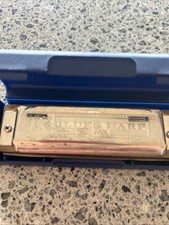Hohner Blues Harp MS- with case -Key of A Harmonica Made In Germany