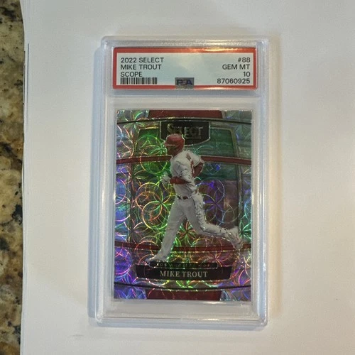 2022 Panini Select Scope Concourse Level Mike Trout #88 PSA 10 GEM MINT