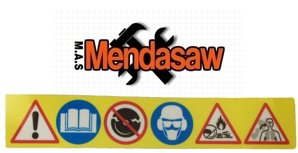 STIHL TS400 WARNING STICKER LABEL DISC CUTTERS SAFETY WARNING STICKER