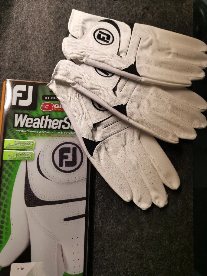 FootJoy Weather Herren Golfhandschuhe Linkshänder - rechte Hand 3er Pack Sonderp