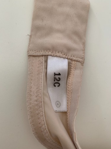 Nude Satin Strapless Bra Wire Beige Skin Tone Adjustable Bow Target Mold Shape C - Picture 9 of 15