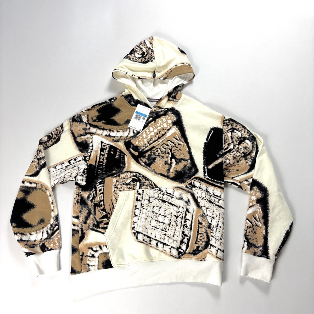 ★★送料無料★★NIKE MEN'S JORDAN BRAND AOP PULLOVER HOODIE Jordan Mens MVP AOP Hoodie NWT Size M Championship Rings