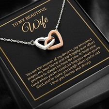 To My Wife Necklace, Christmas Gifts For Women, Anniversary Gift For Wife