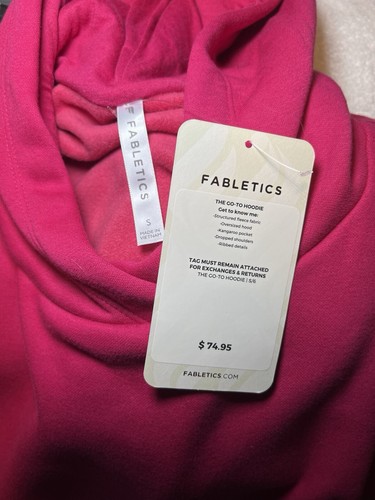Fabletics Go-To Oversized Pink Hoodie Sweatshirt - Size S - 第 8/8 張圖片