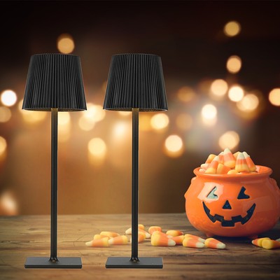 2 Pcs Desk Lamp, Touch Sensor Control LED Table Lamp,3 Color Dimmable Battery US