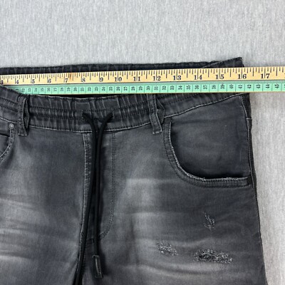 Diesel Jogg Jeans Womens 27x30 Black Distressed Krailey R-Ne Diesel Jogg Jeans Womens 27x30 Black Distressed Krailey R-Ne
