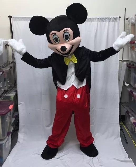 Neuf Mickey Mouse Adulte Costume Mascotte Disney Halloween Birthday Fête  Cosplay