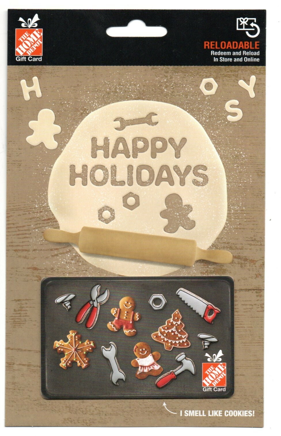 Home Depot Happy Holidays Gingerbread Man Cookie Gift Card No$ Value  Collectible | eBay