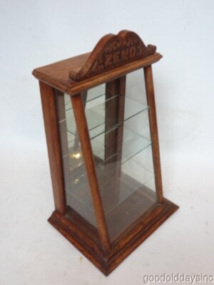 Antique Zeno Chewing Gum Country Store Countertop Display Cabinet
