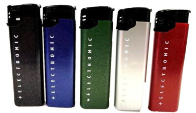 5 Electronic Calico Lighters (Full Size)