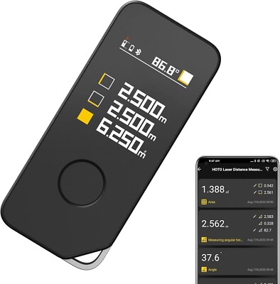 HOTO Smart Laser-Entfernungsmesser Pro H-D50, Bluetooth, 50m
