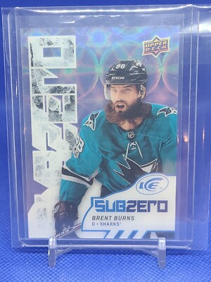 2017-18 Upper Deck Ice Sub Zero Brent Burns San Jose Sharks 