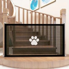 New Pet Barrier Fence - Portable Folding Mesh Dog Gate for Home and Travel