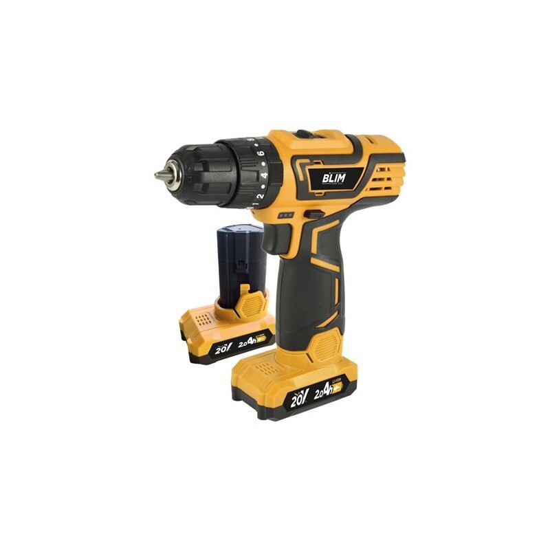 TRAPANO A PERCUSSIONE A BATTERIA 20V 2Ah BLIM BL0156 AVVITATORE PROFESSIONALE 2