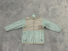 THE NORTH FACE DENALI GIRL JACKET EXTRA LARGE BLUE  GRAY FULL ZIP FLEECE