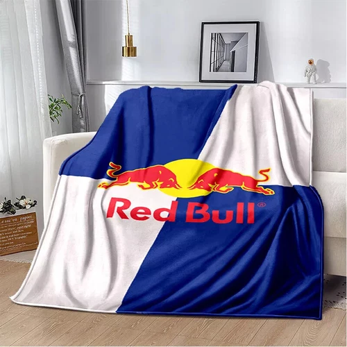 Red&Bull Fleece Blanket Throw Sofa Bed Warm Flannel Blanket Rug Bedspread Gift - Picture 48 of 51
