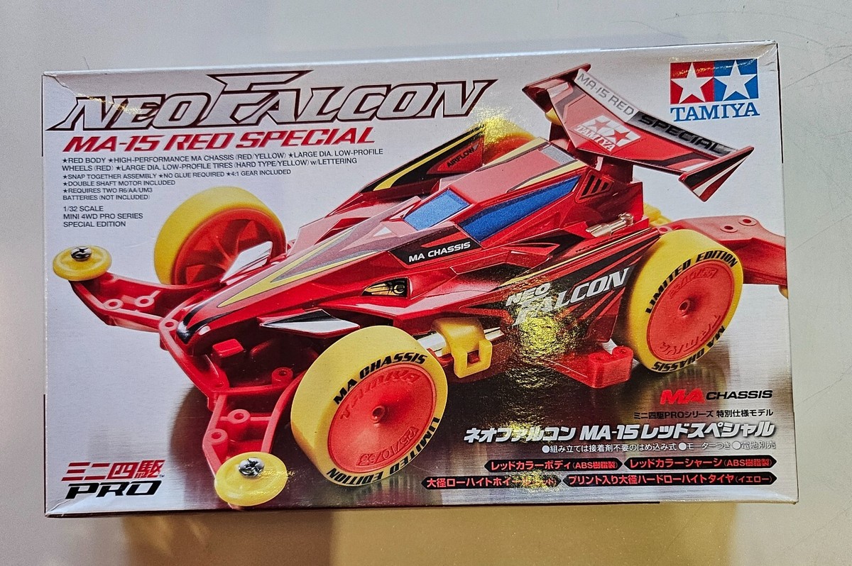 TAMIYA NEO FALCON MA-15 RED SPECIAL ×2 Neo Falcon MA-15 Red Special MA Chassis TAMIYA Mini 4WD