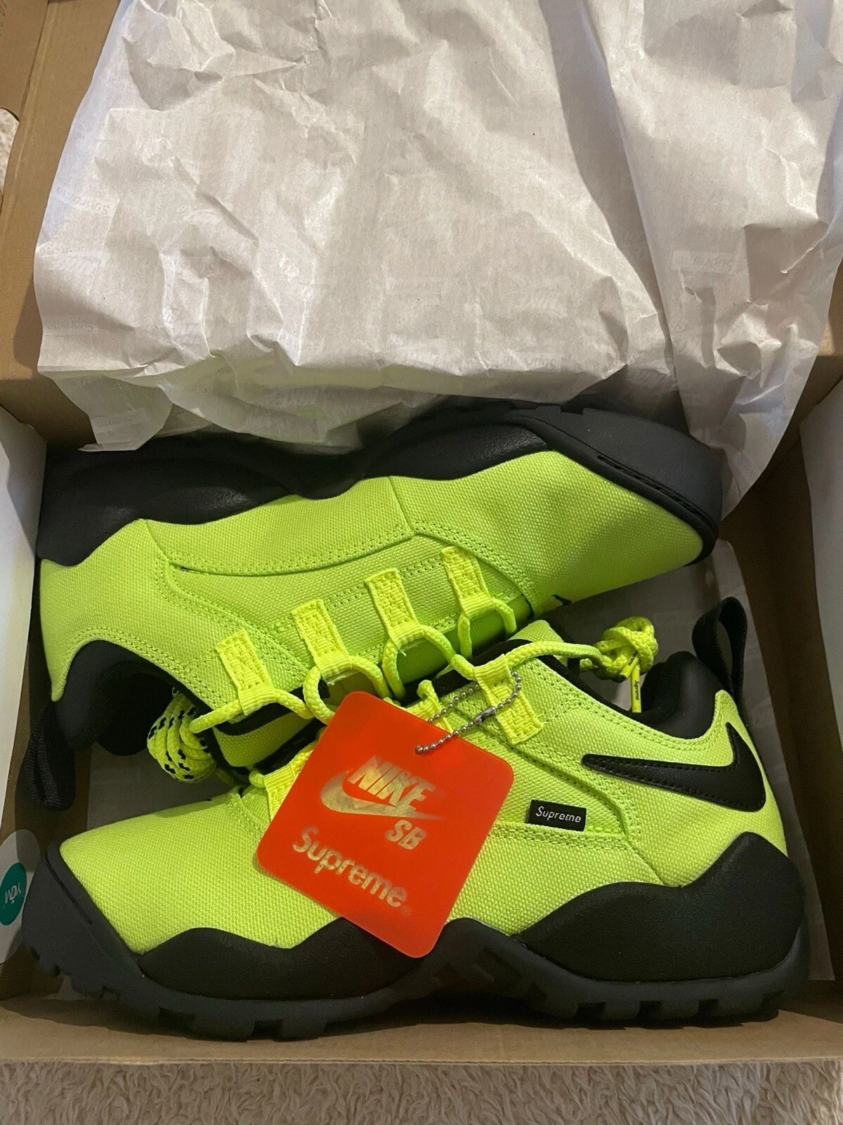 Supreme Nike SB Darwin Low Volt taille 7,5 UK **LIVRAISON RAPIDE LE JOUR MÊME** Neuf