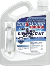 64oz Wet & Forget Indoor Mold & Mildew Disinfectant Cleaner w/Sprayer, New S4