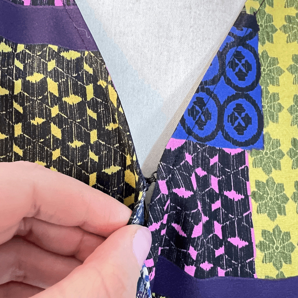 Peyton Jenson Evereve Cora patchwork colorful wra… - image 7