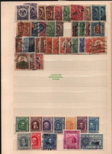 B12528 Steckseite Mexiko Venezuela 1885 - 1935 ungebraucht, gestempelt - Picture 2 of 2