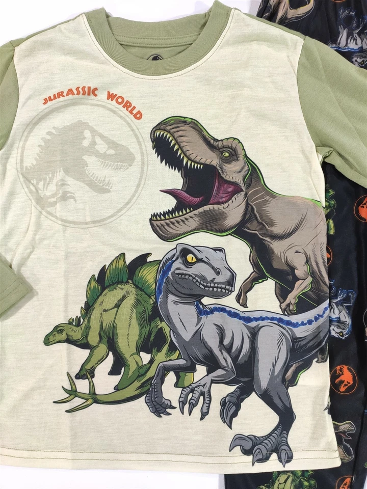 Jurrasic Park Pijama Niños Mediano 8 Jurassic World Camisa Pantalón Dinosaurio Regalo Foto 2 de 4