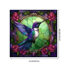 Hummingbird Pattern Adhesive-Free Window Sticker