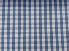 Westgate Gingham Check Blue  / White 140cm Wide Curtain/Craft Fabric 