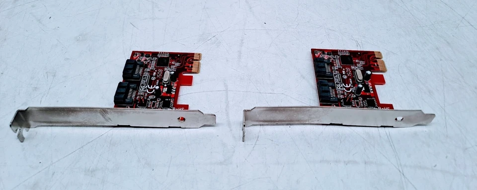 Lote de 2 tarjetas controladoras StarTech PEXSAT32 2 puertos SATA 6 Gbps PCI Express SATA Foto 3 de 3