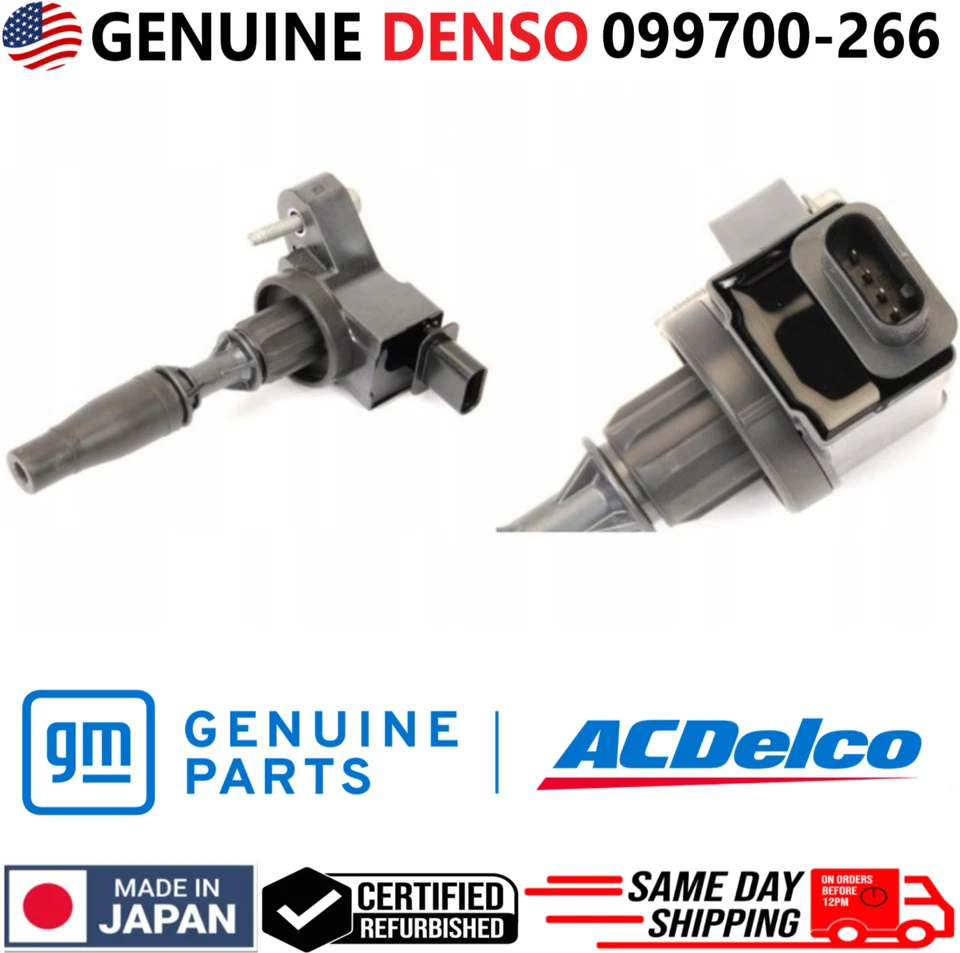 GENUINE DENSO Ignition Coils For 2016-2021 Cadillac Buick Chevrolet GMC 3.0 3.6L - Image 2 of 4